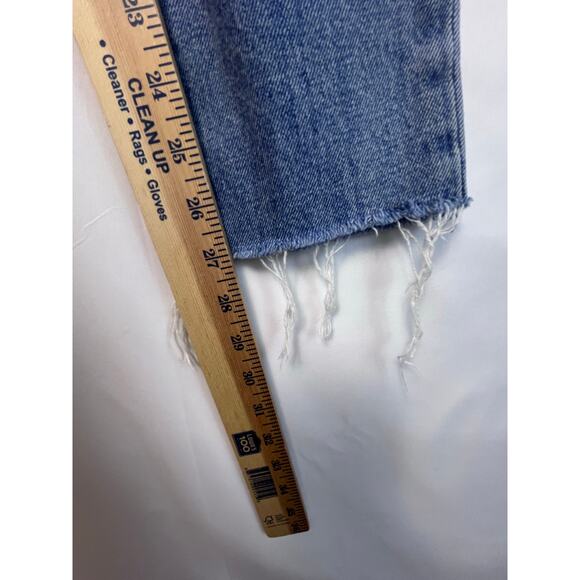 BLANKNYC Women's Size 25 The Ludlow Destroyed Cropped Girlfriend Denim Jeans - Picture 6 of 9